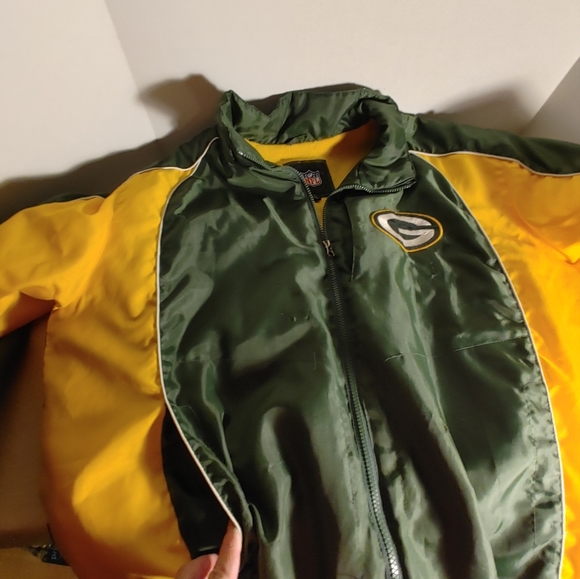 NFL G111 Apparel Insulated No Hood Green Bay Packers Size Large Jacket Zip up - Picture 13 of 13
